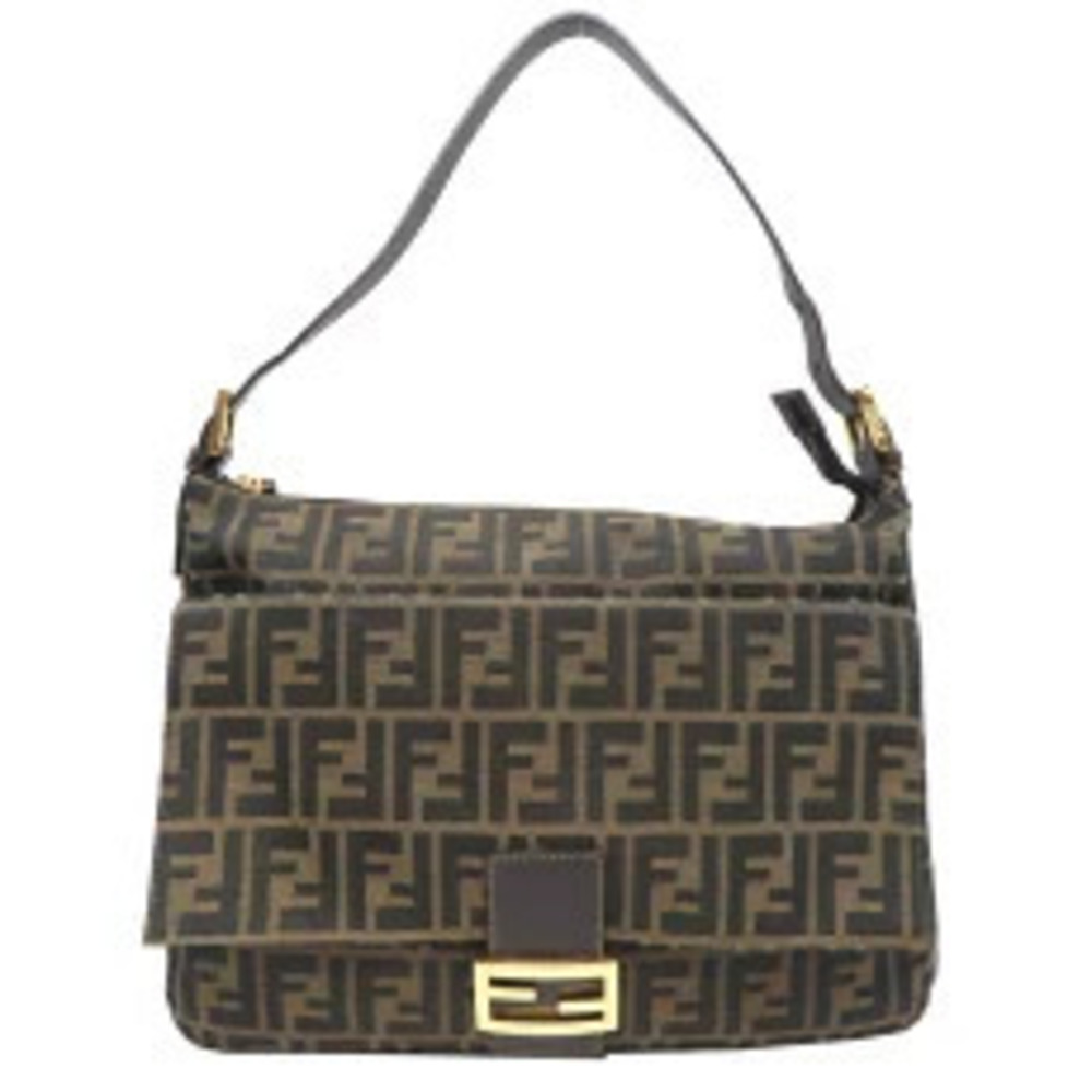 Fendi Hobo Bag Canvas Zucca Brown